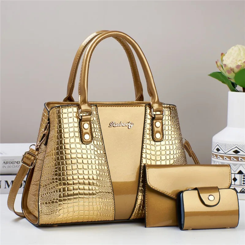 Set of 3 luxury waterproof handbags