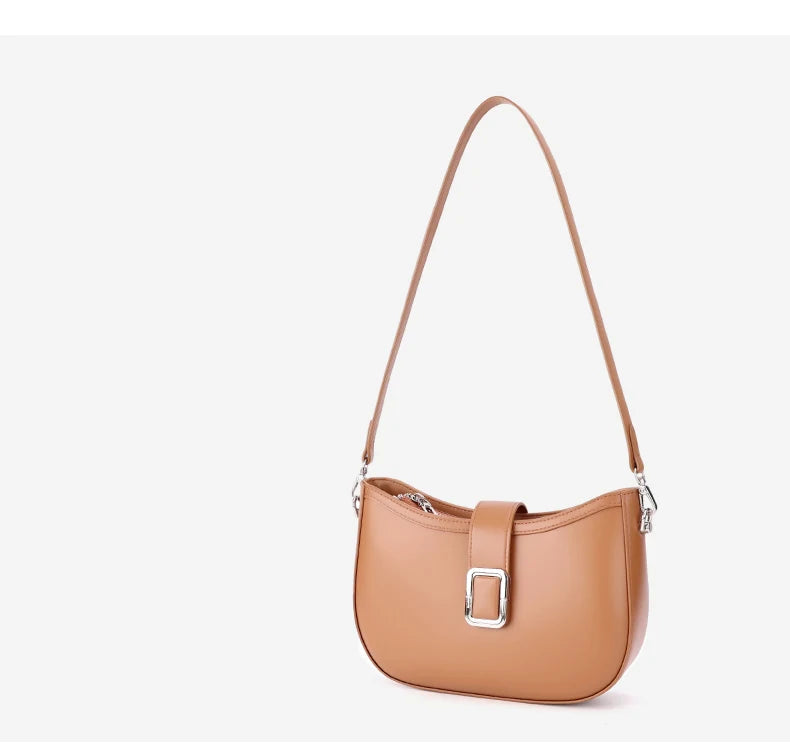 Paris Elise Leather Saddle Bag