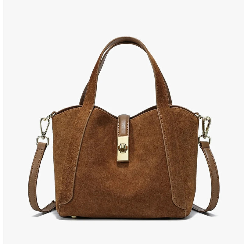 Sienna Velour Suede Tote