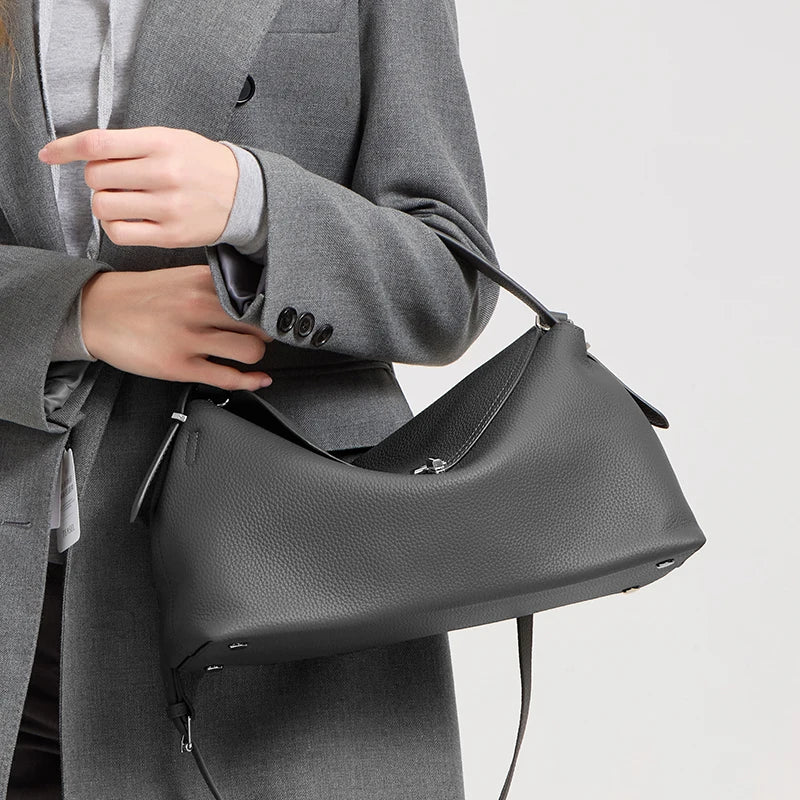 Milano Bianca Leather Underarm Tote