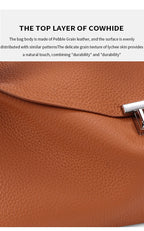 Milano Bianca Leather Underarm Tote
