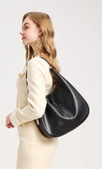 Luna Aria Leather Crescent Bag