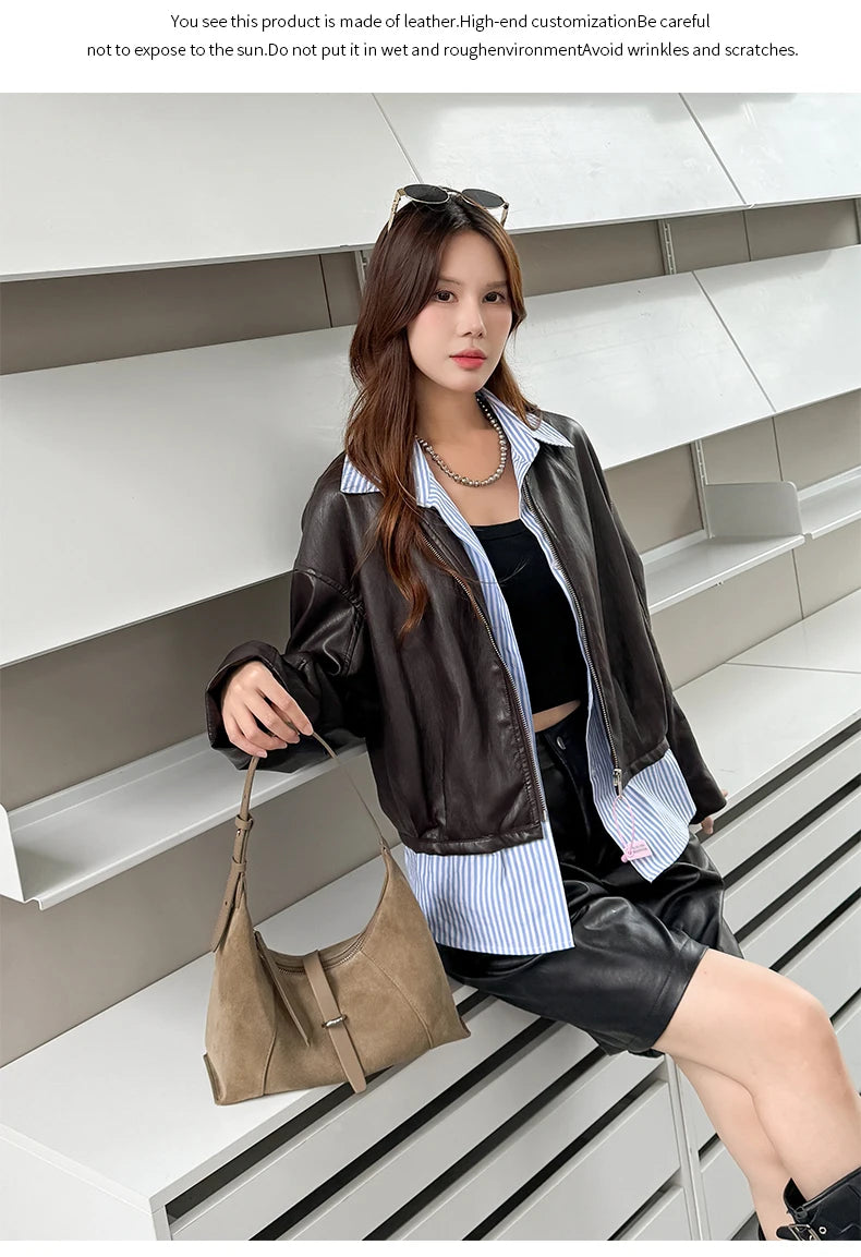 Zurich Amara Suede Shoulder Bag