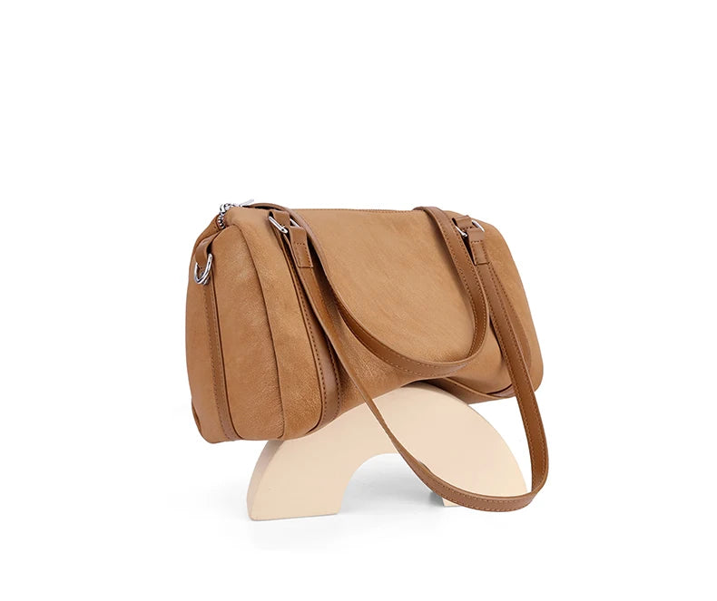 Zurich Sienna Suede Boston Bag