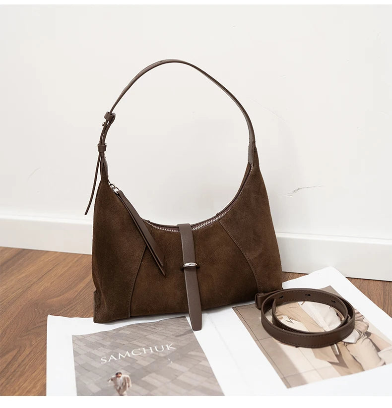 Zurich Amara Suede Shoulder Bag