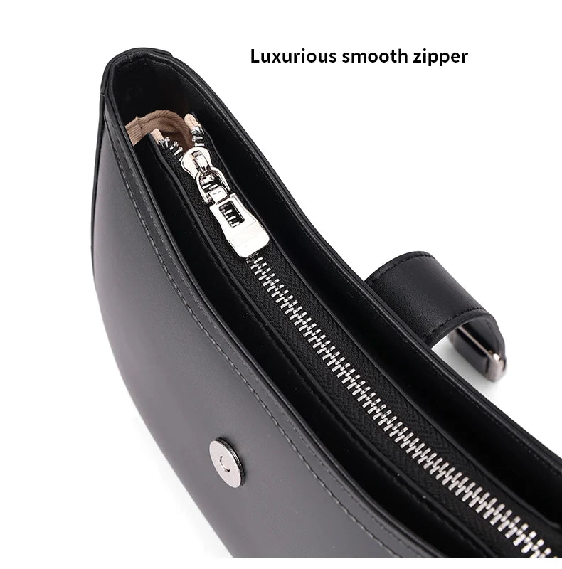 Paris Elise Leather Saddle Bag