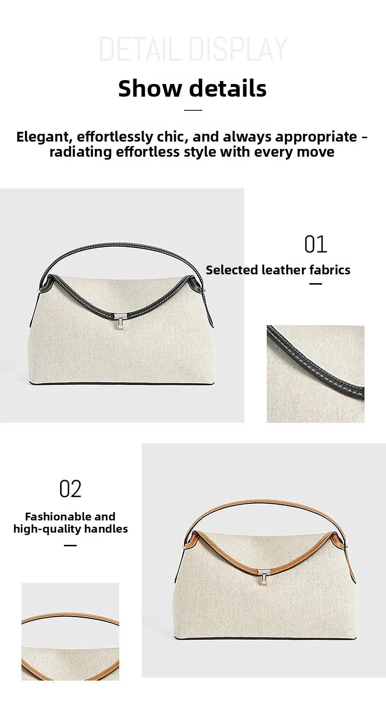 Stockholm Linea Linen & Leather Tote