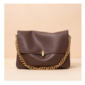 Monaco Celeste Chain Leather Satchel