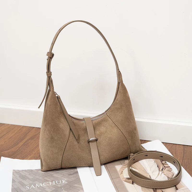 Zurich Amara Suede Shoulder Bag