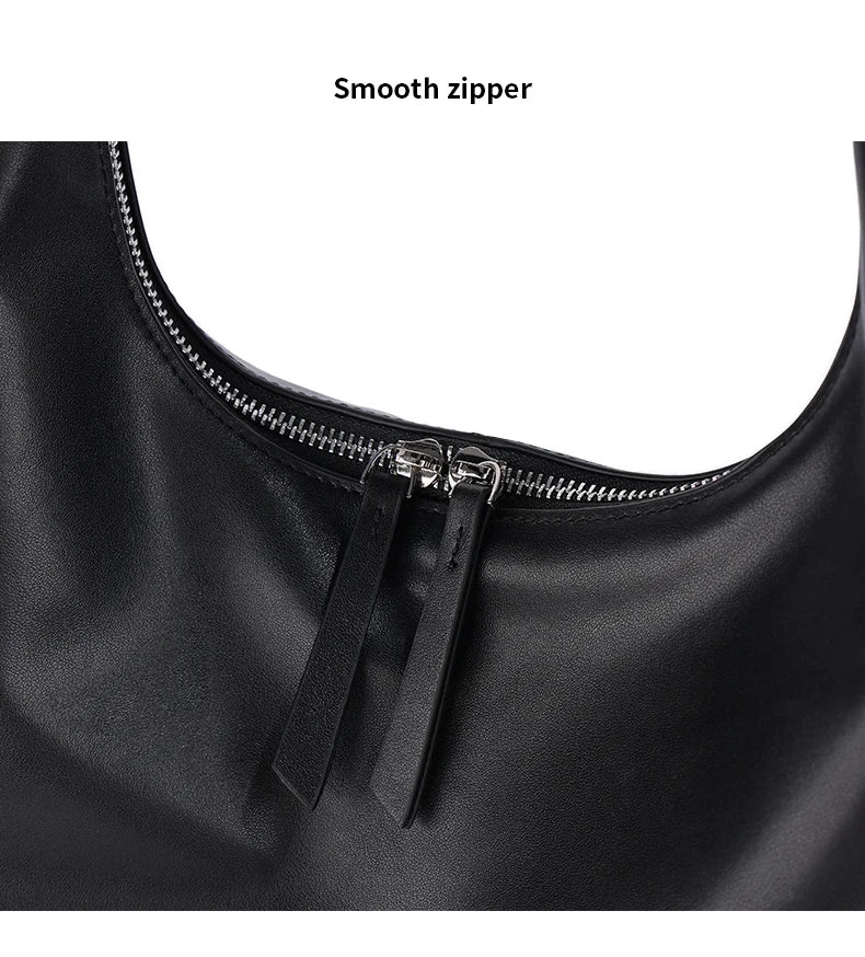 Luna Aria Leather Crescent Bag