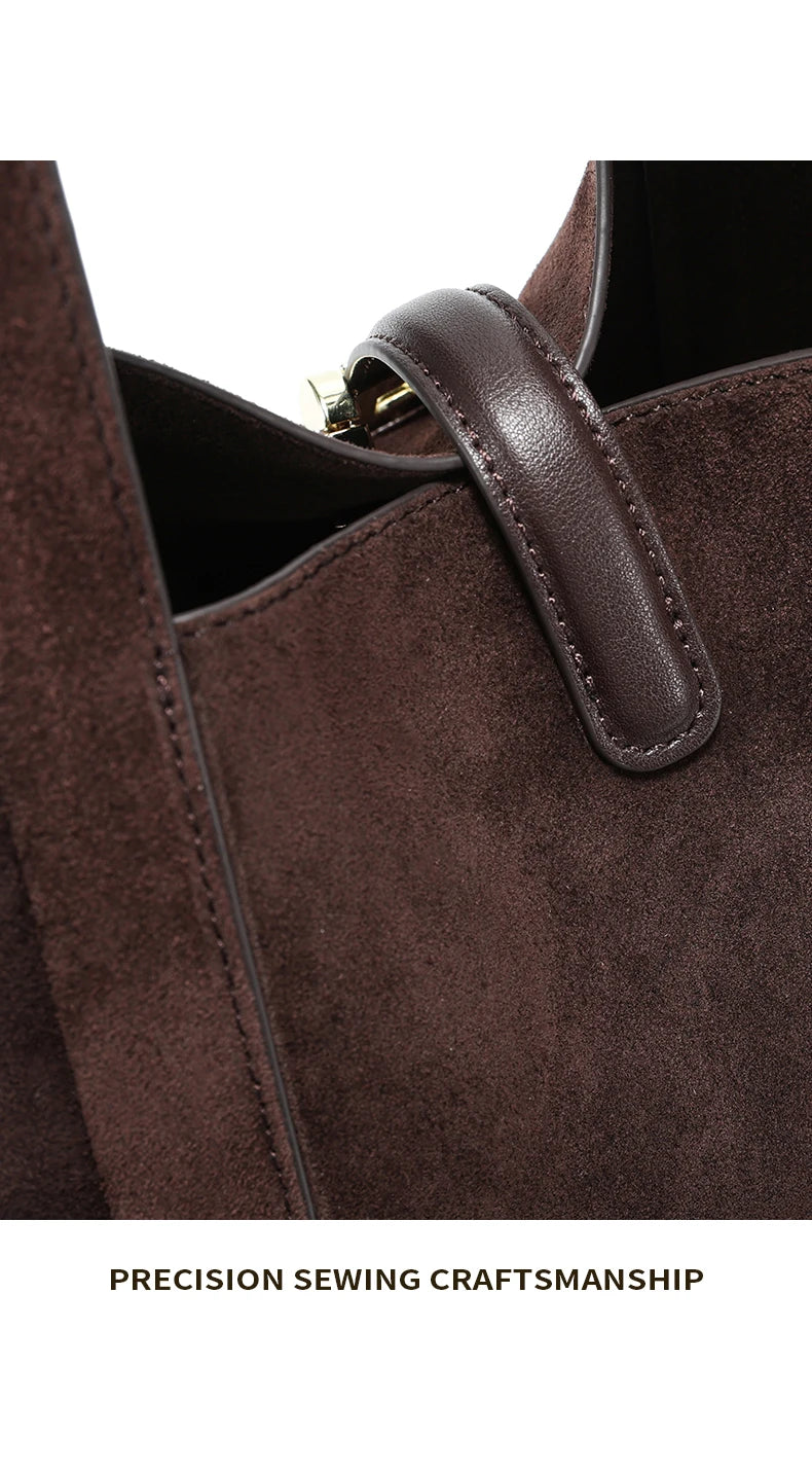 Sienna Velour Suede Tote