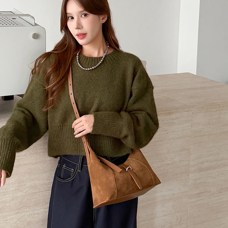 Zurich Amara Suede Shoulder Bag