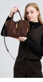 Sienna Velour Suede Tote