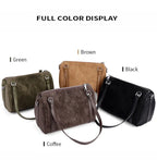 Zurich Sienna Suede Boston Bag