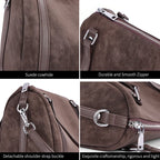 Zurich Sienna Suede Boston Bag