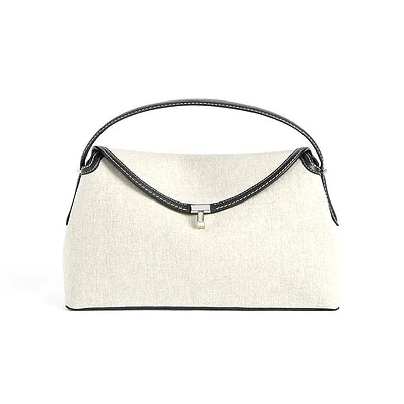 Stockholm Linea Linen & Leather Tote