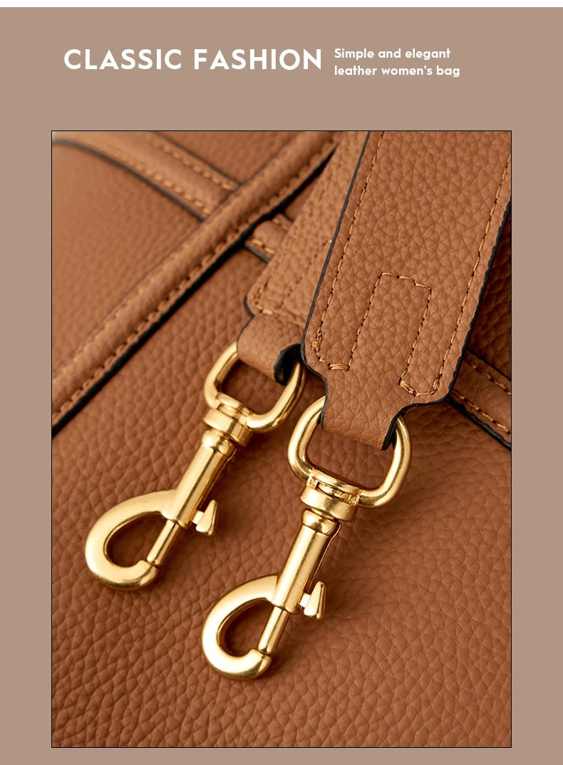 Milano Claire Leather Bucket Bag