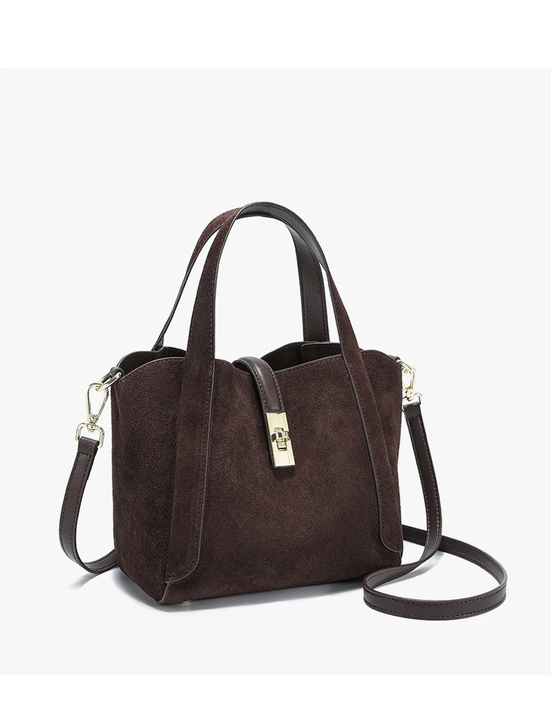 Sienna Velour Suede Tote