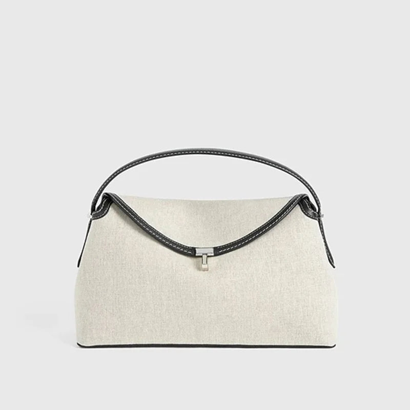 Stockholm Linea Linen & Leather Tote
