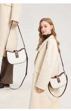 Paris Elise Leather Saddle Bag