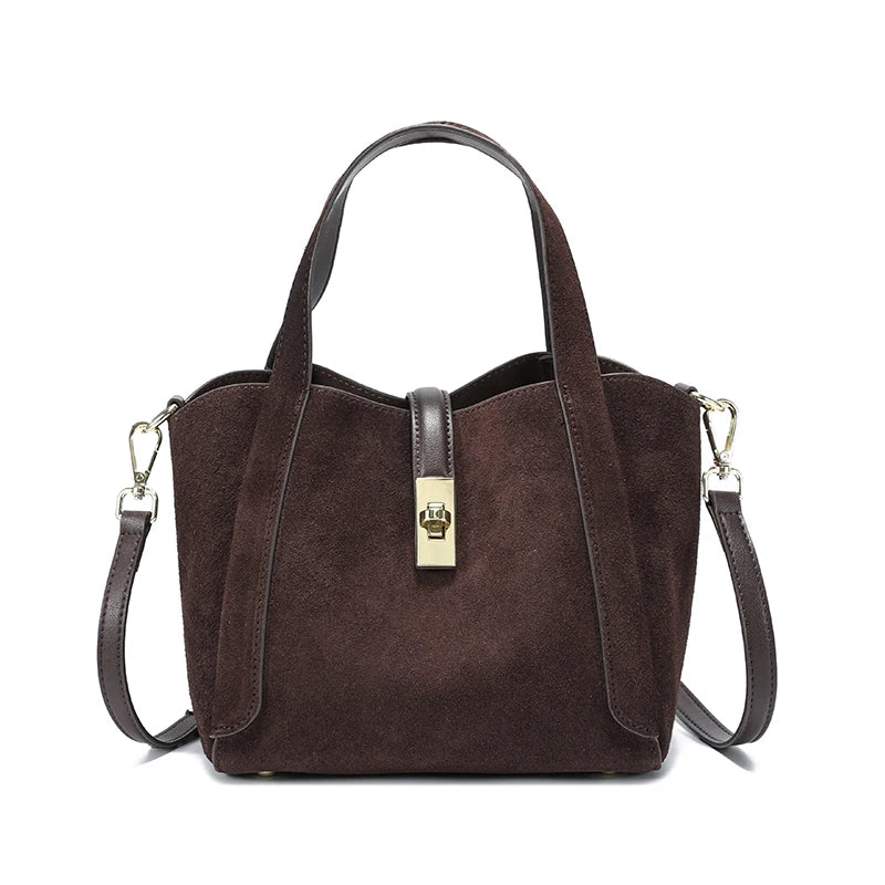 Sienna Velour Suede Tote