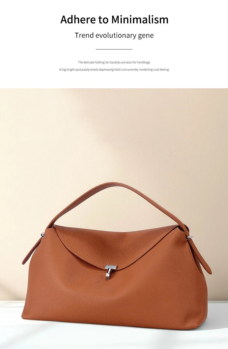 Milano Bianca Leather Underarm Tote