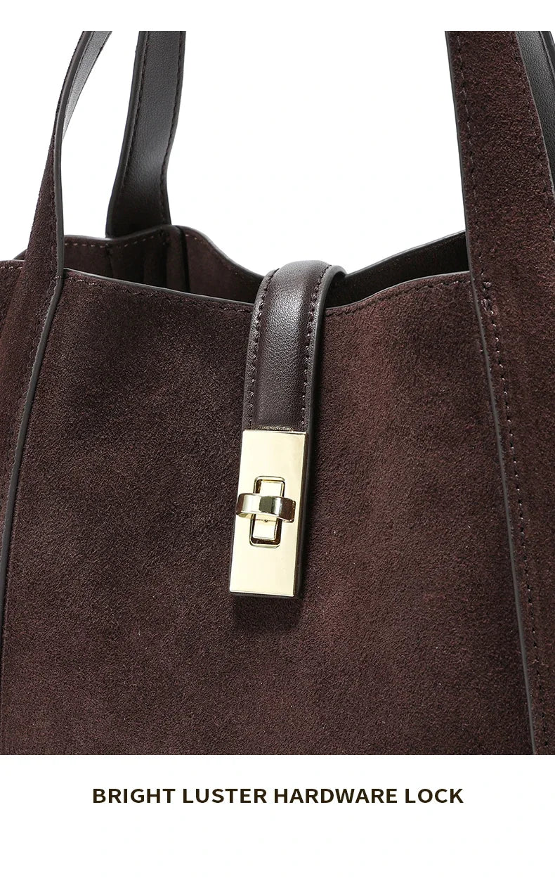 Sienna Velour Suede Tote