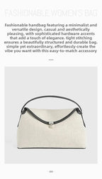 Stockholm Linea Linen & Leather Tote