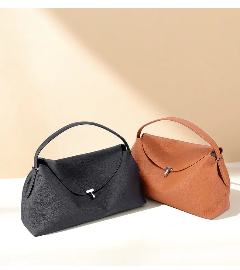 Milano Bianca Leather Underarm Tote