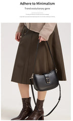 Paris Elise Leather Saddle Bag