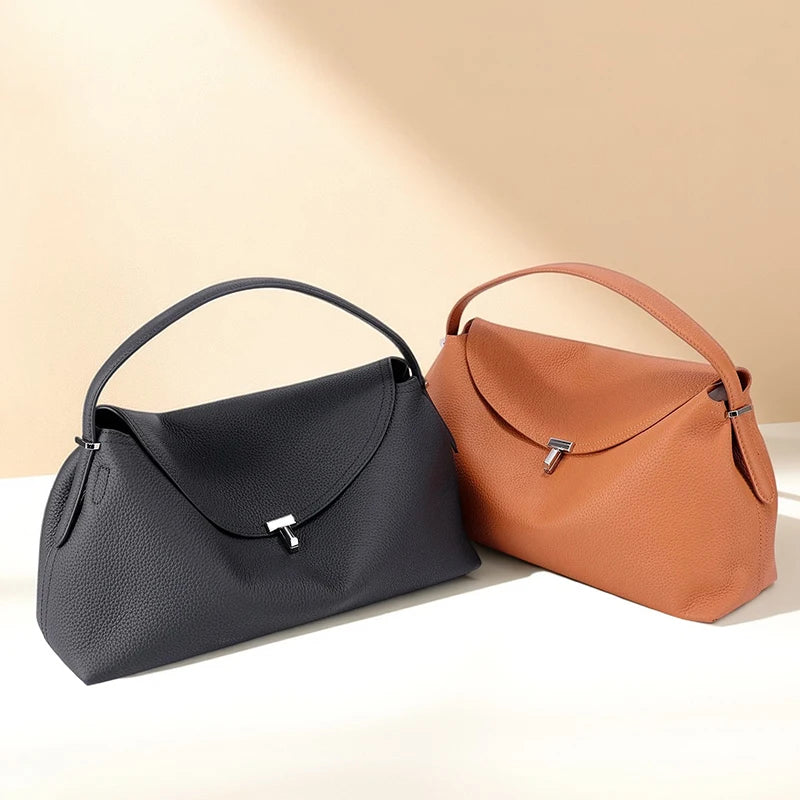 Milano Bianca Leather Underarm Tote