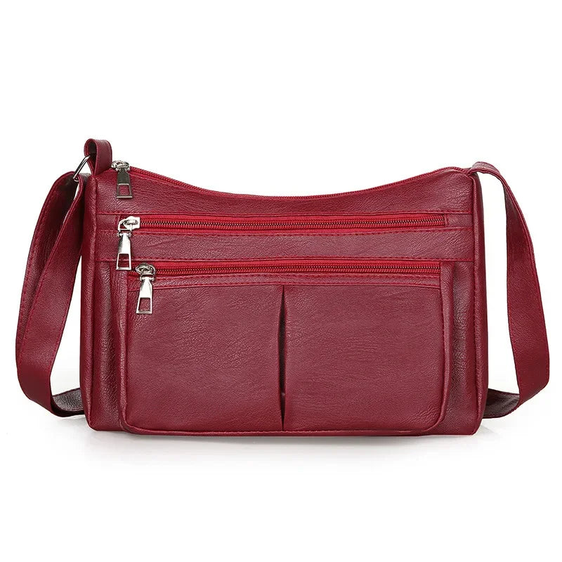 Fashion red crossbody bag