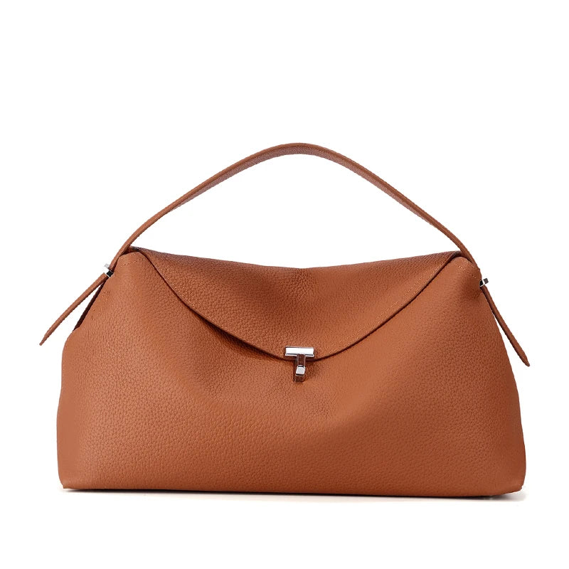 Milano Bianca Leather Underarm Tote