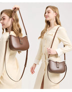 Paris Elise Leather Saddle Bag