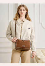 Camilla Camel Suede Flap Bag