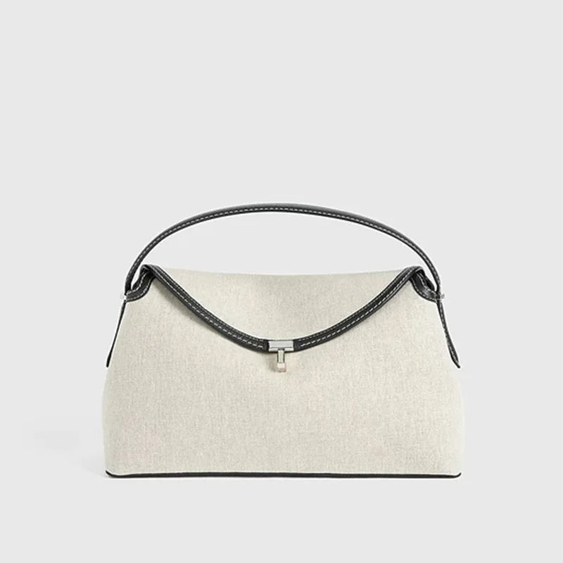 Stockholm Linea Linen & Leather Tote