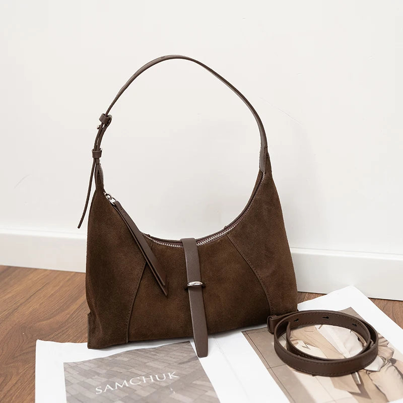 Zurich Amara Suede Shoulder Bag