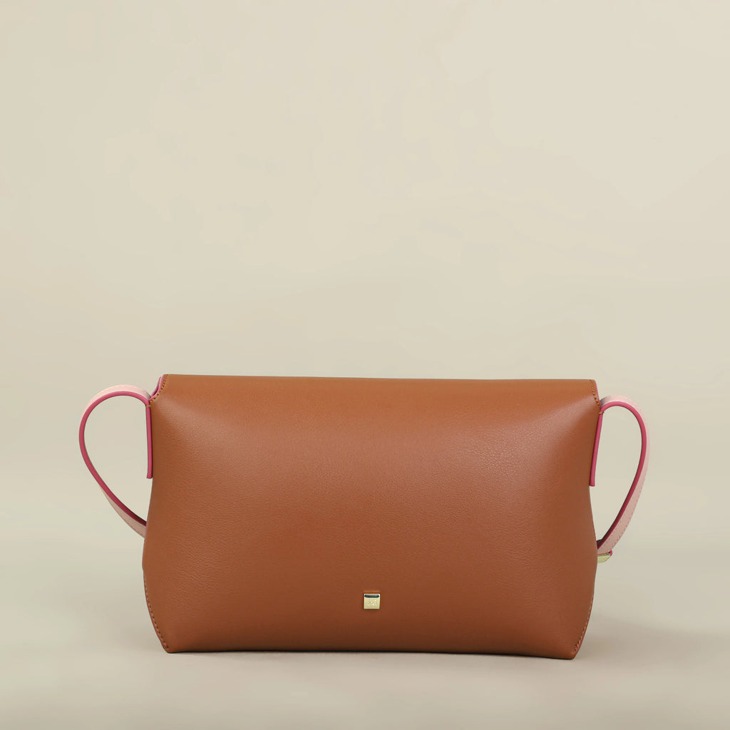 Florence Sienna Leather Shoulder Bag
