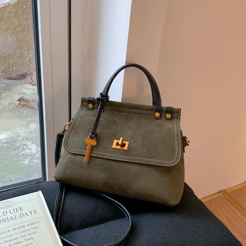 Valencia Époque Suede Top-Handle