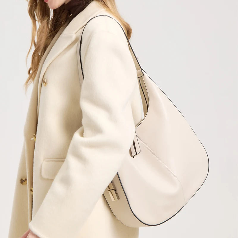 Luna Aria Leather Crescent Bag