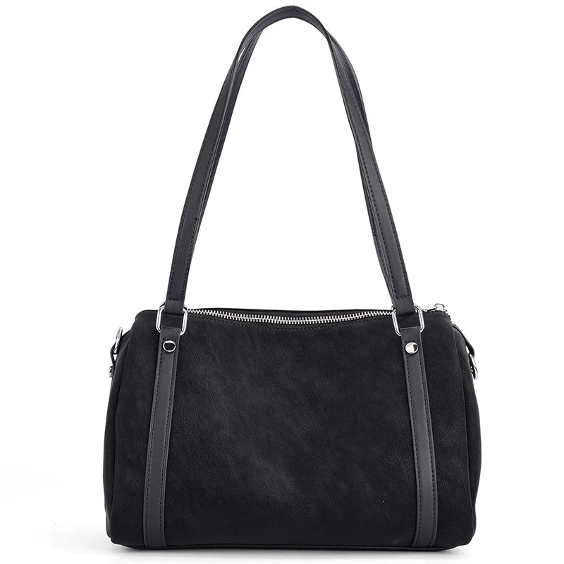 Zurich Sienna Suede Boston Bag