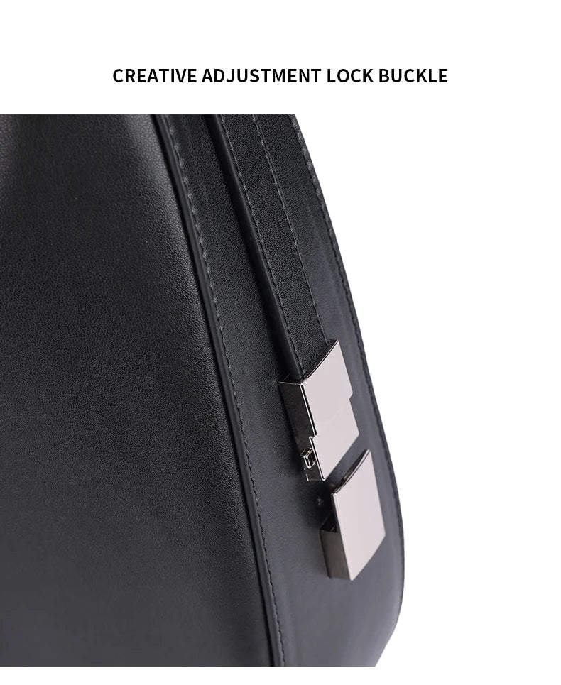 Luna Aria Leather Crescent Bag