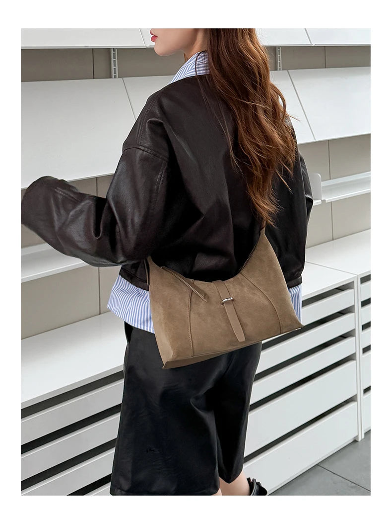 Zurich Amara Suede Shoulder Bag