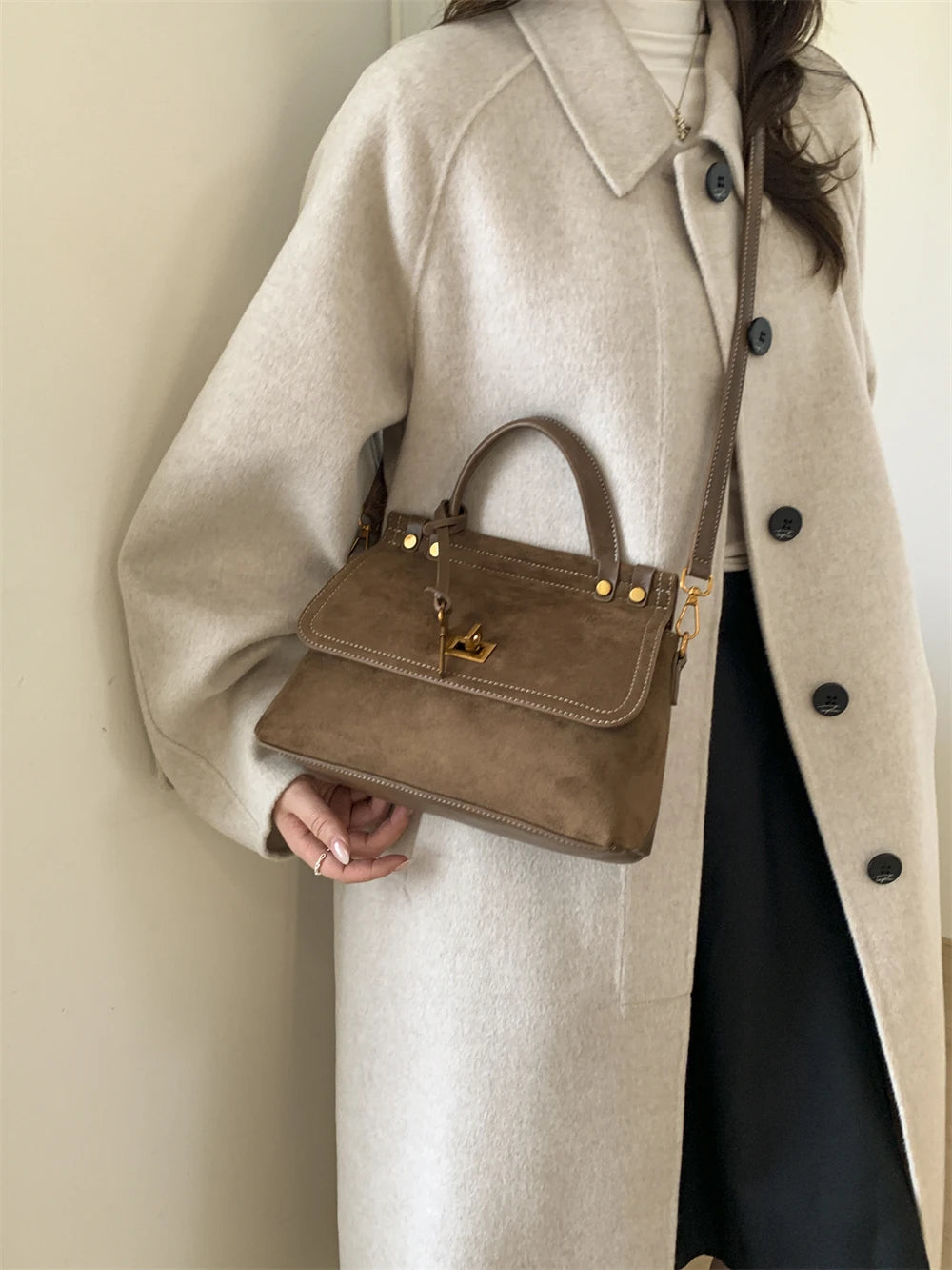 Valencia Époque Suede Top-Handle