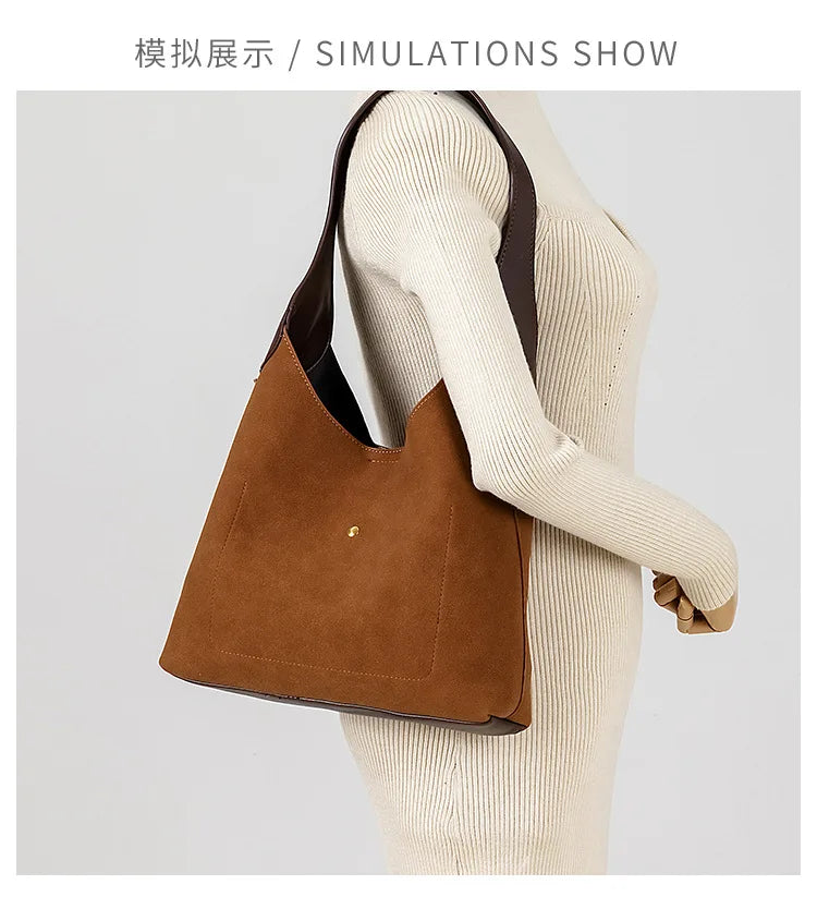 Lyon Amara Suede Large Tote