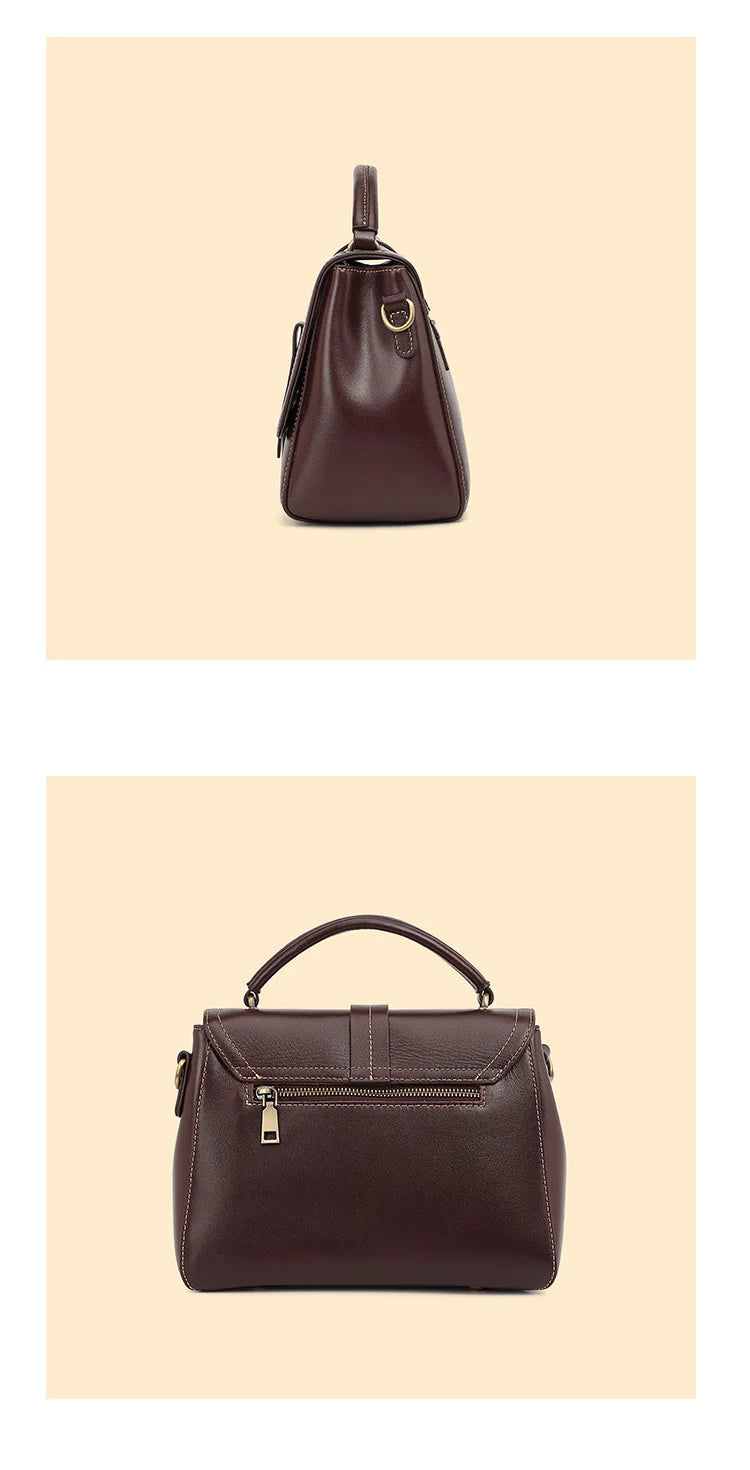 Florence Noelle Vegetable-Tanned Leather Messenger