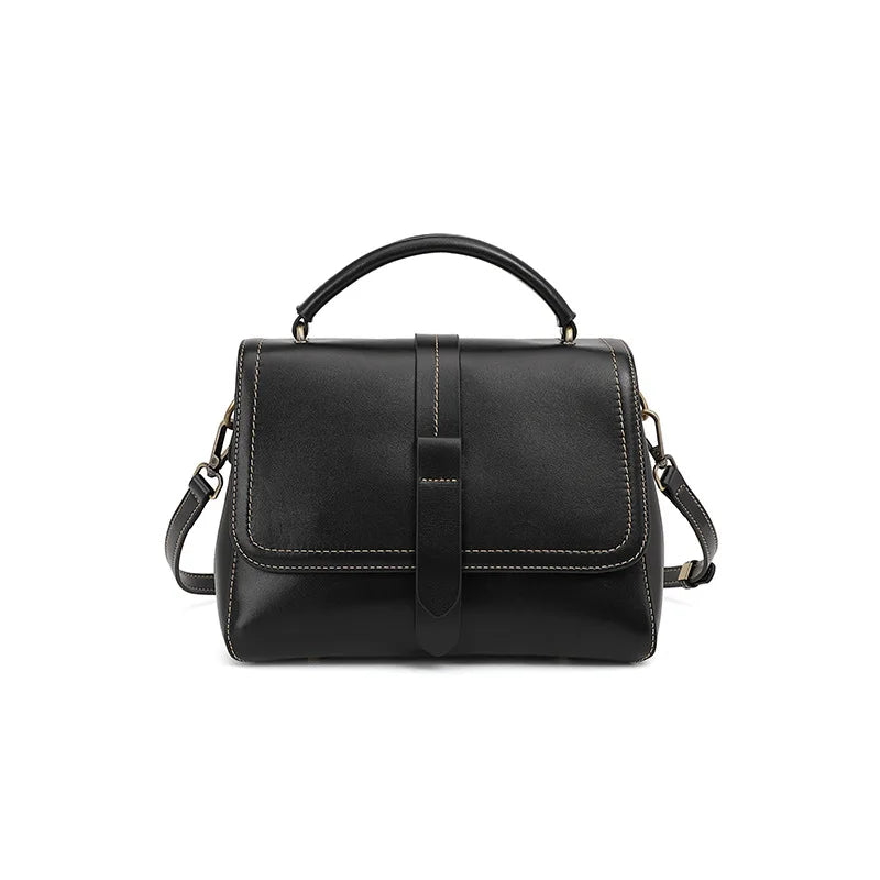 Florence Noelle Vegetable-Tanned Leather Messenger