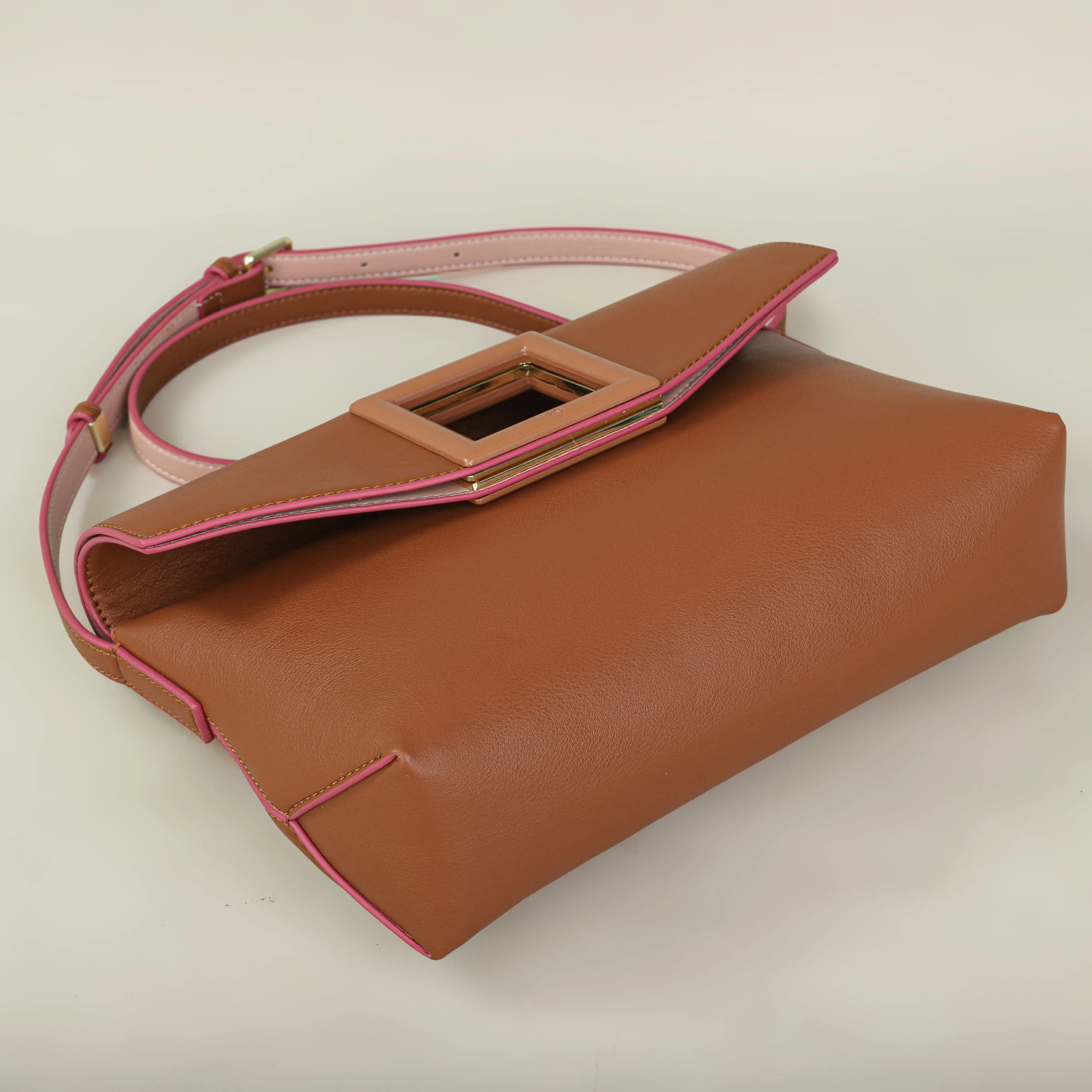 Florence Sienna Leather Shoulder Bag