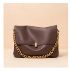 Monaco Celeste Chain Leather Satchel