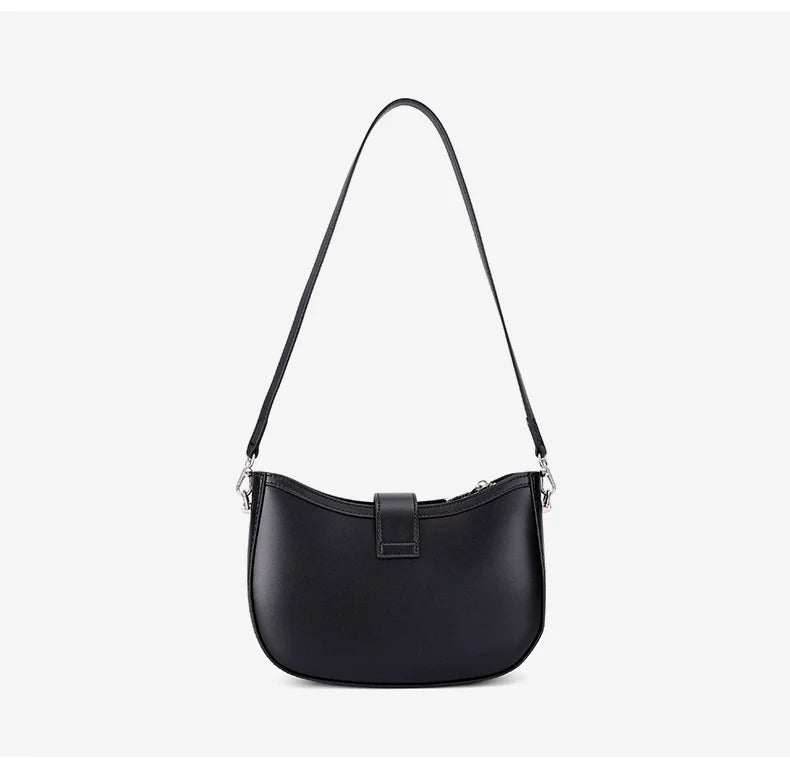 Paris Elise Leather Saddle Bag
